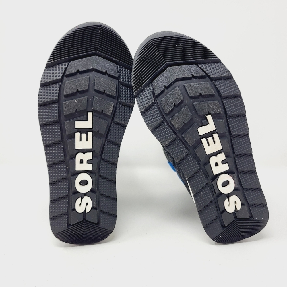 Sorel Children's Whitney II Puffy Mid Boot Winter Snow Black Yellow Kids Size 12 - Picture 6 of 9